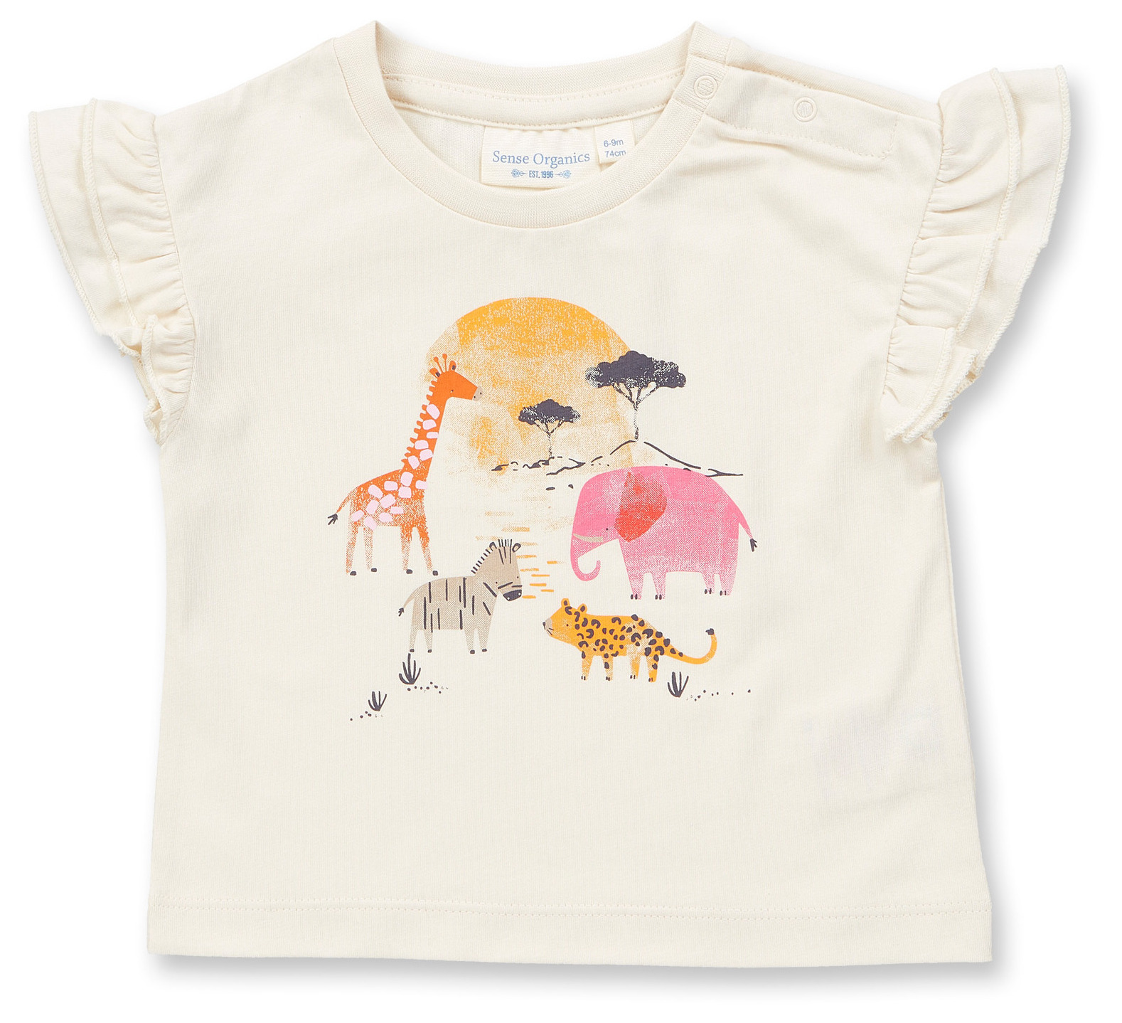 Sense Organic Baby Girl Shirt Safari beige