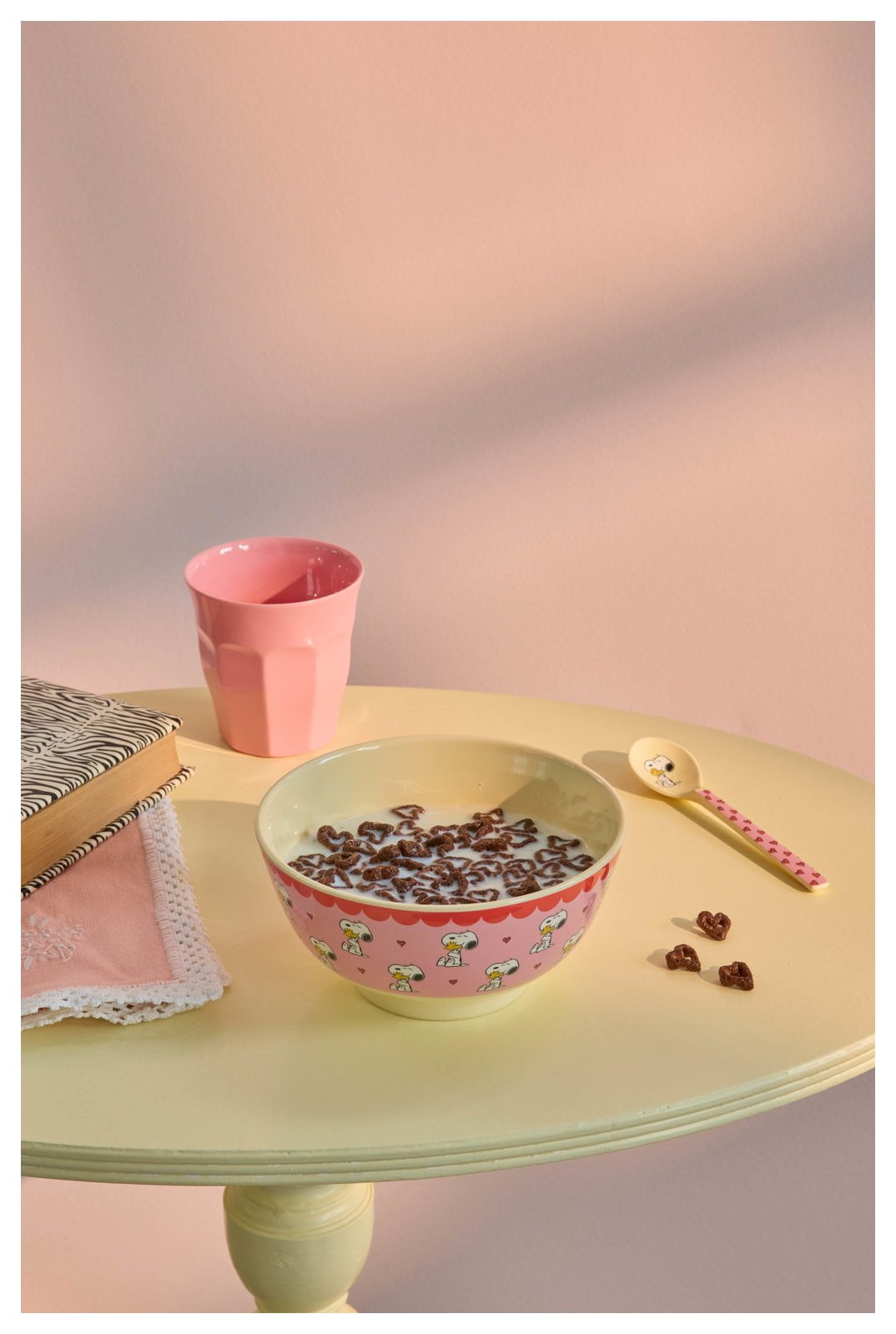 Rice Schüssel Snoopy Print pink