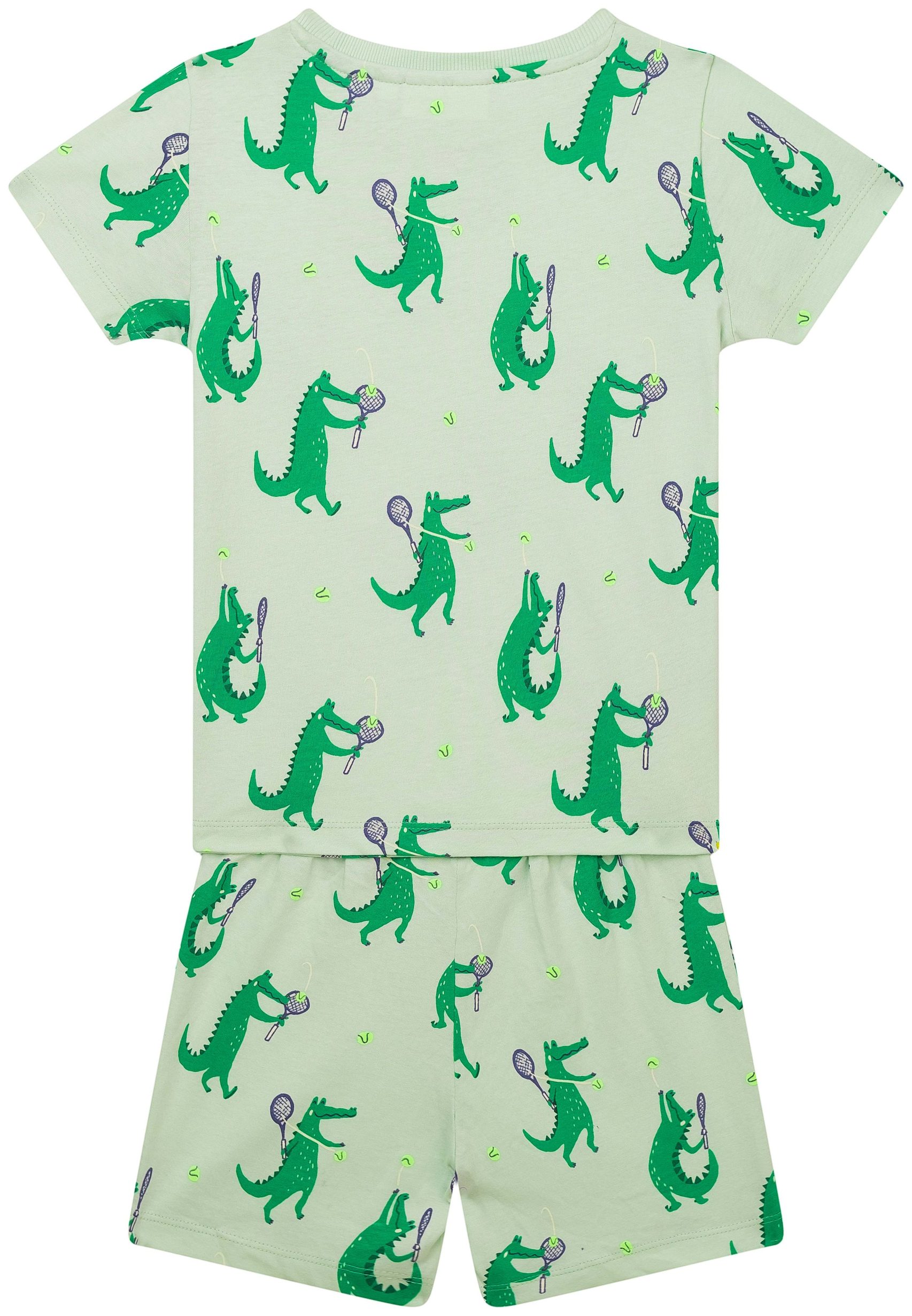 Someone Boy Pyjama kurz Krokodil mint
