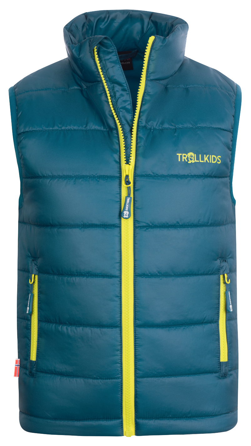 Trollkids Trondheim Vest petrol/lime