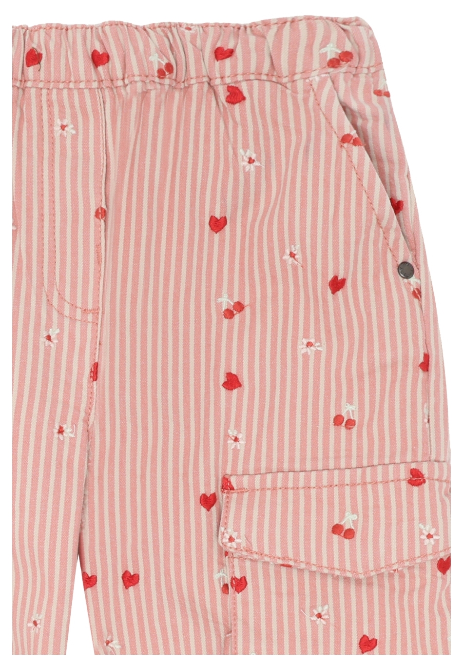Hust & Claire Girl Hose Fine Stripes Sorbet