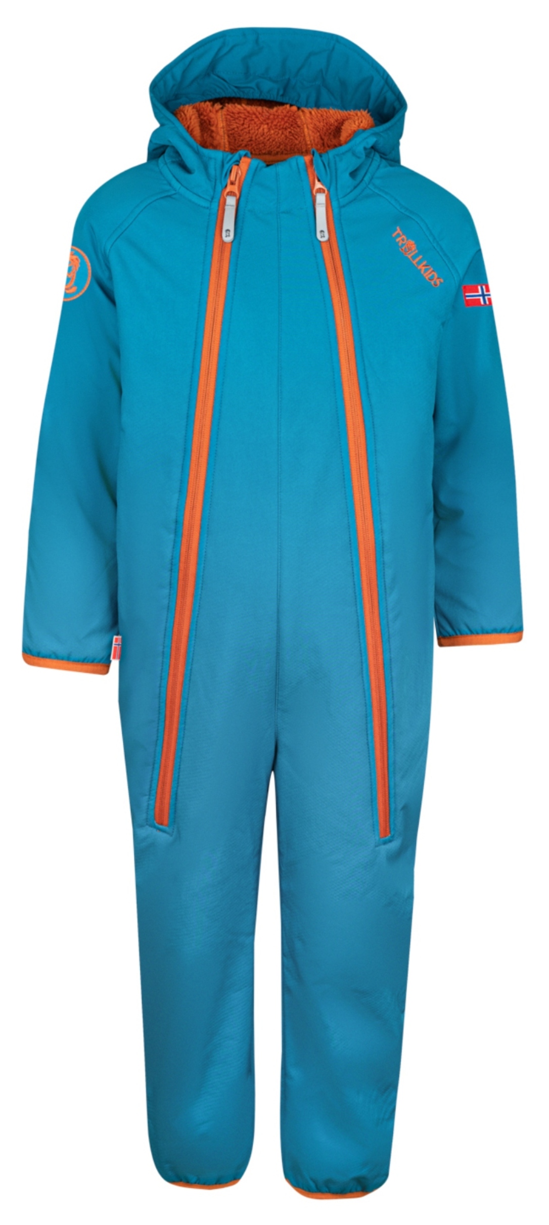 Trollkids Softshell Overall Nordkapp deep lagoon/cinnamon