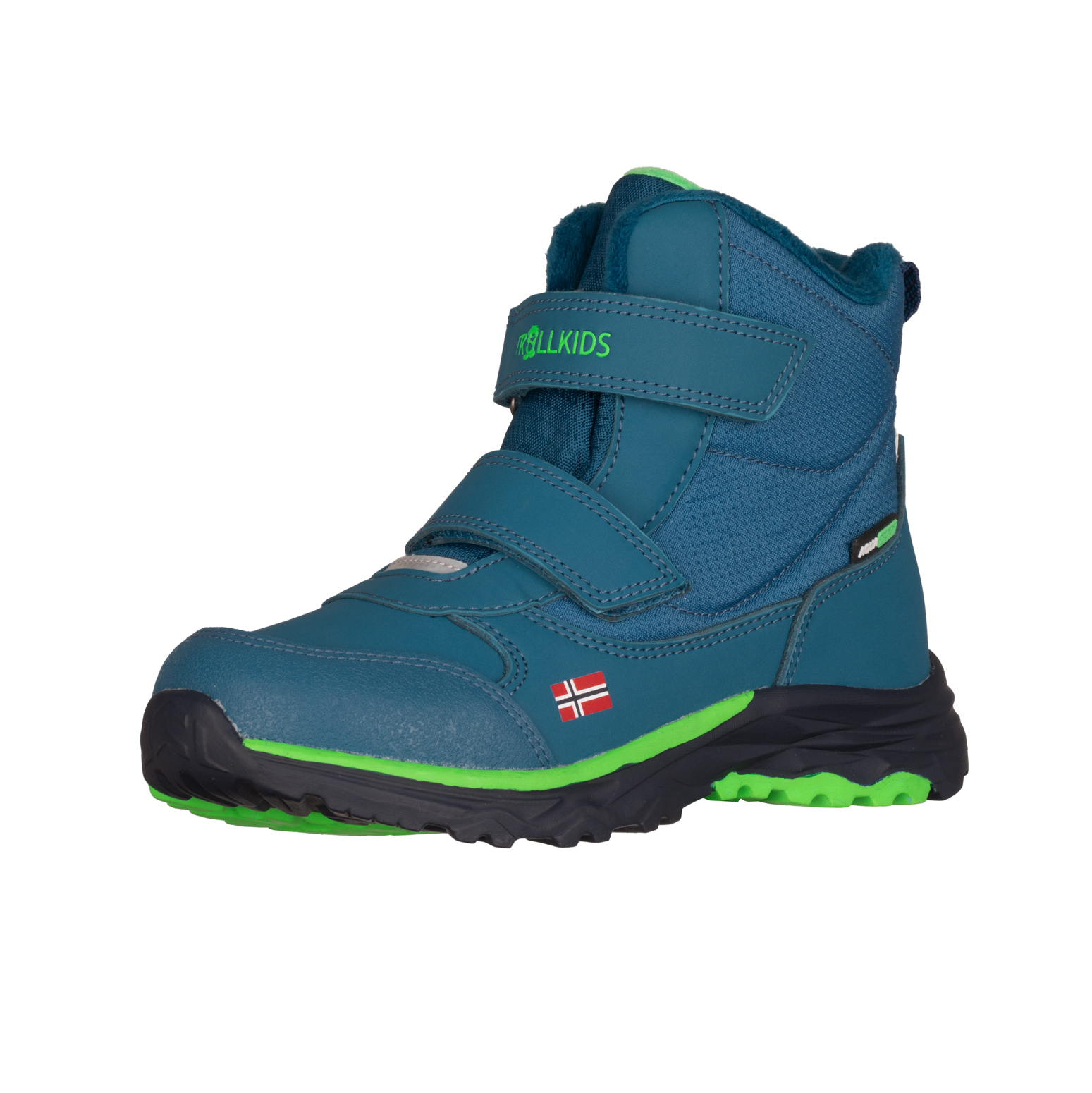 Trollkids Hafjell Tex Winter Boots Dark Marine/Fresh Green