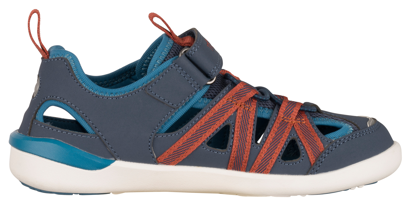 Trollkids Saltfjord Barefoot Sandalen mystic blue/red clay