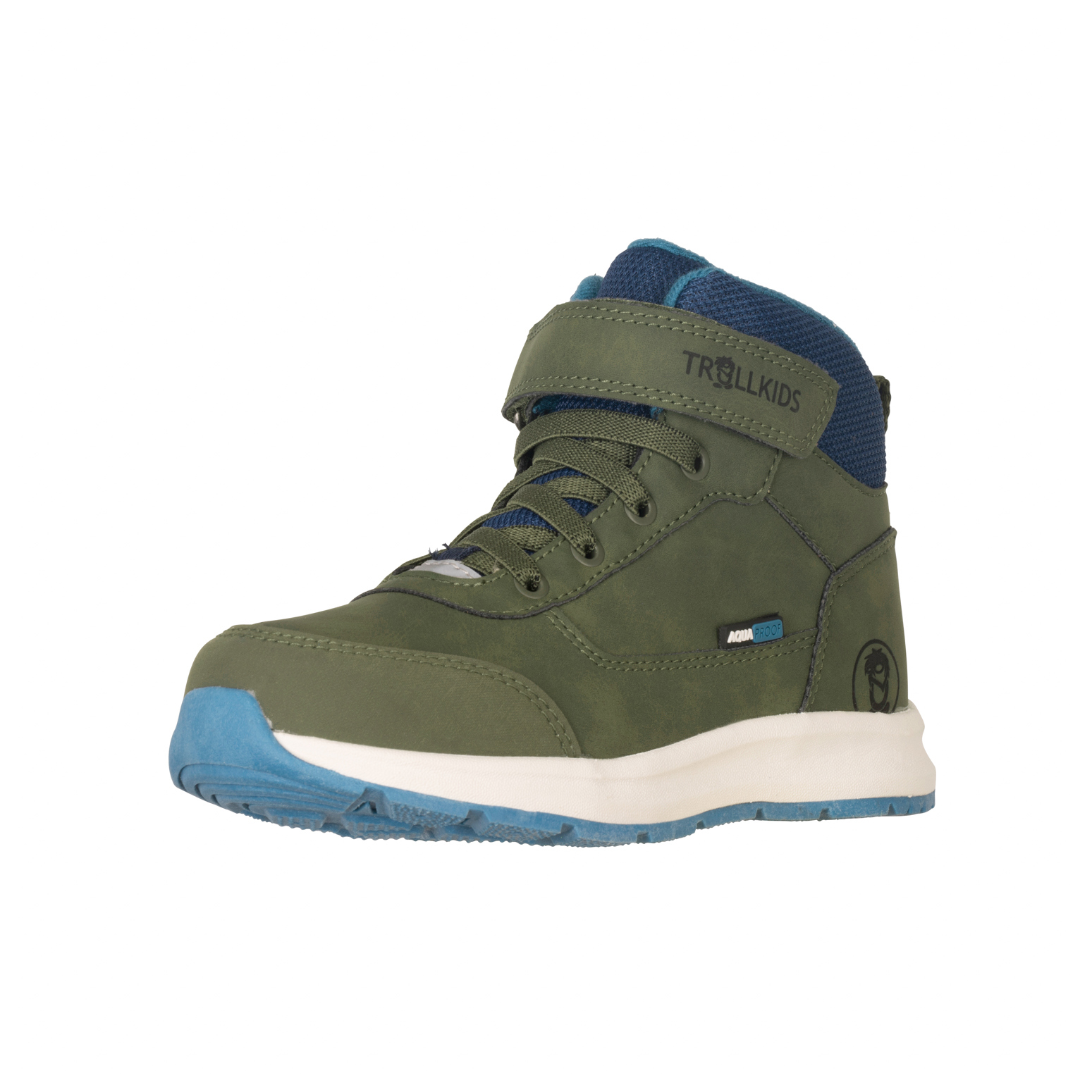 Trollkids Stavanger Mid Cut XT Boots Pine Green/Dark Marine
