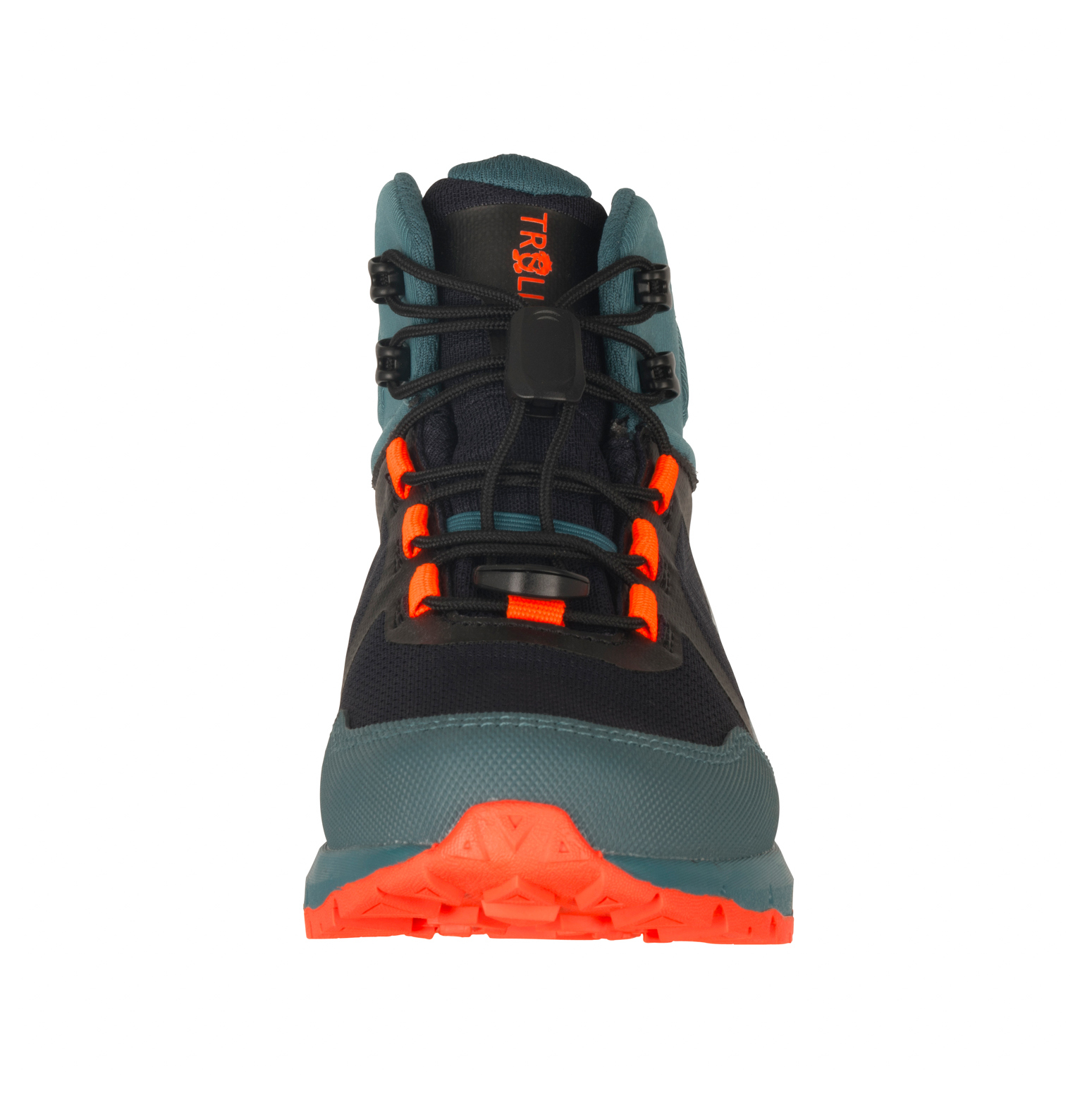 Trollkids Skarvan Hiker Mid XT Stormy Blue/Flame Orange
