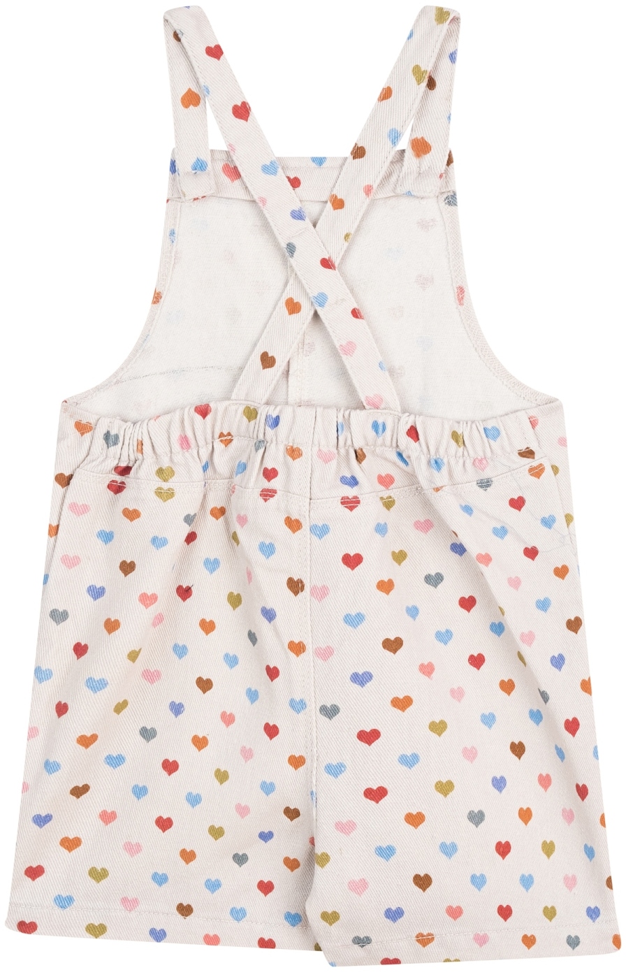 Someone Girl Latzhose kurz Hearts ecru