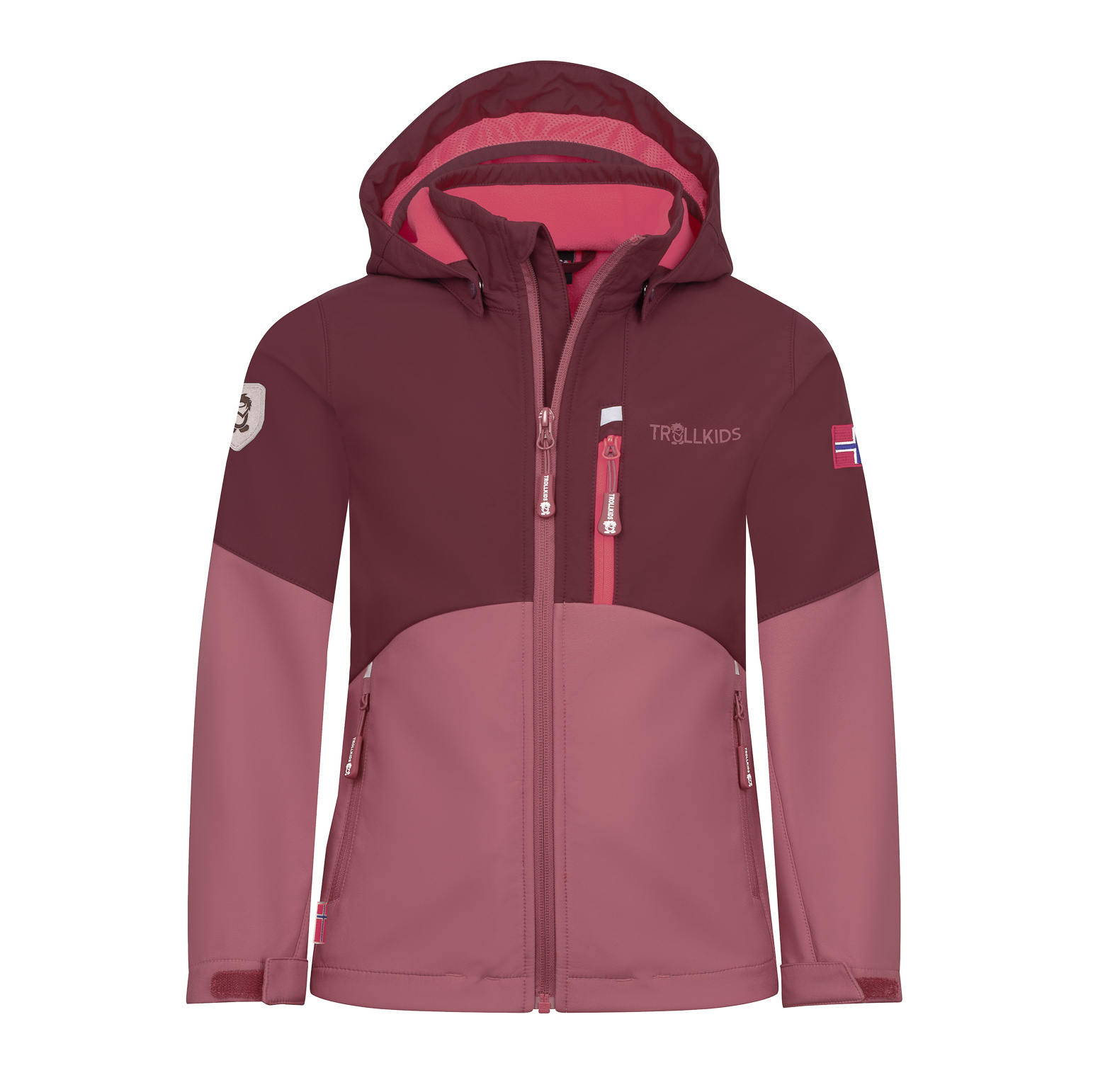 Trollkids Girls Balestrand Softshell Jacke Frozen Berry