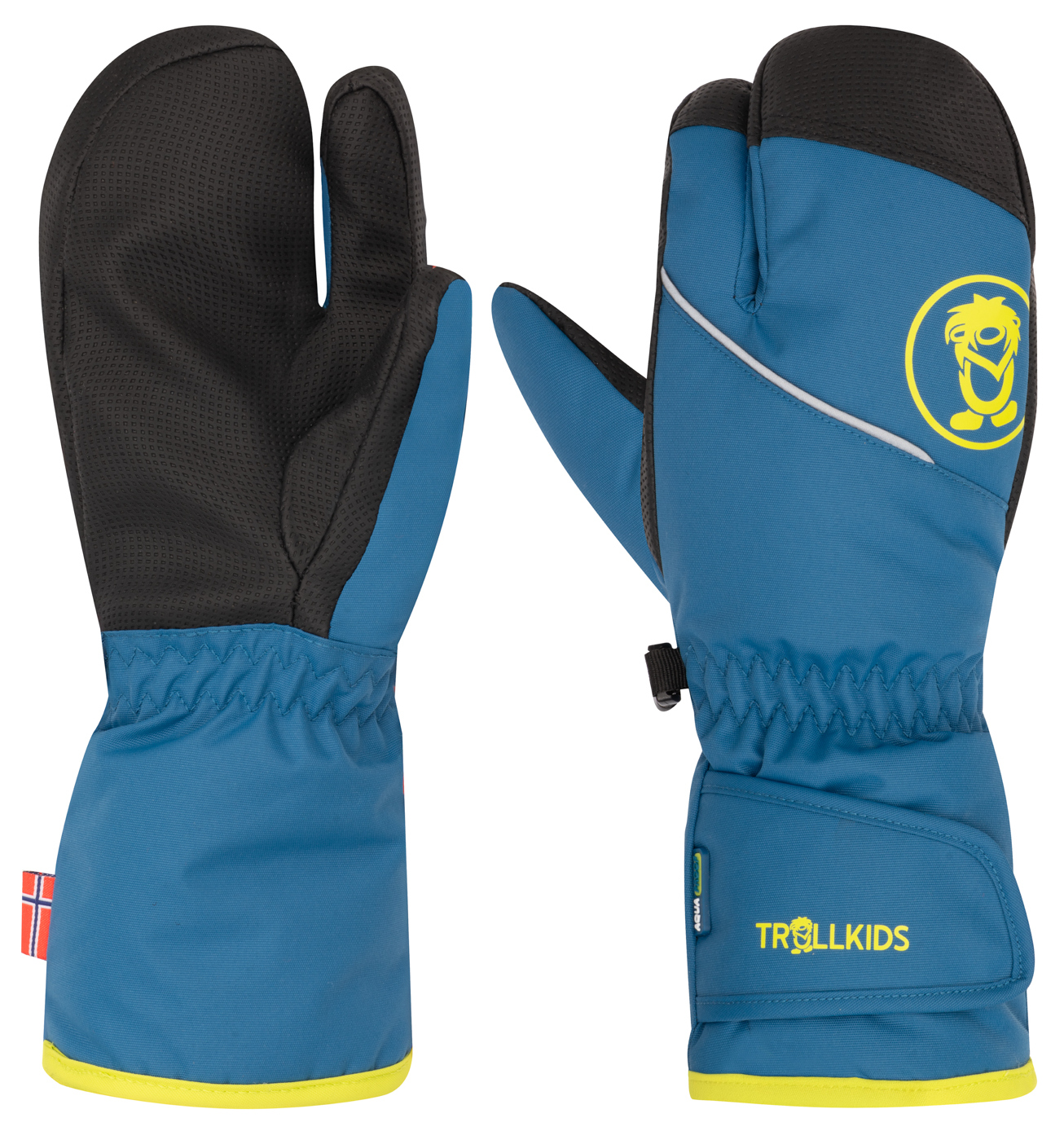 Trollkids Troll 3 Finger Glove Nordic Blue