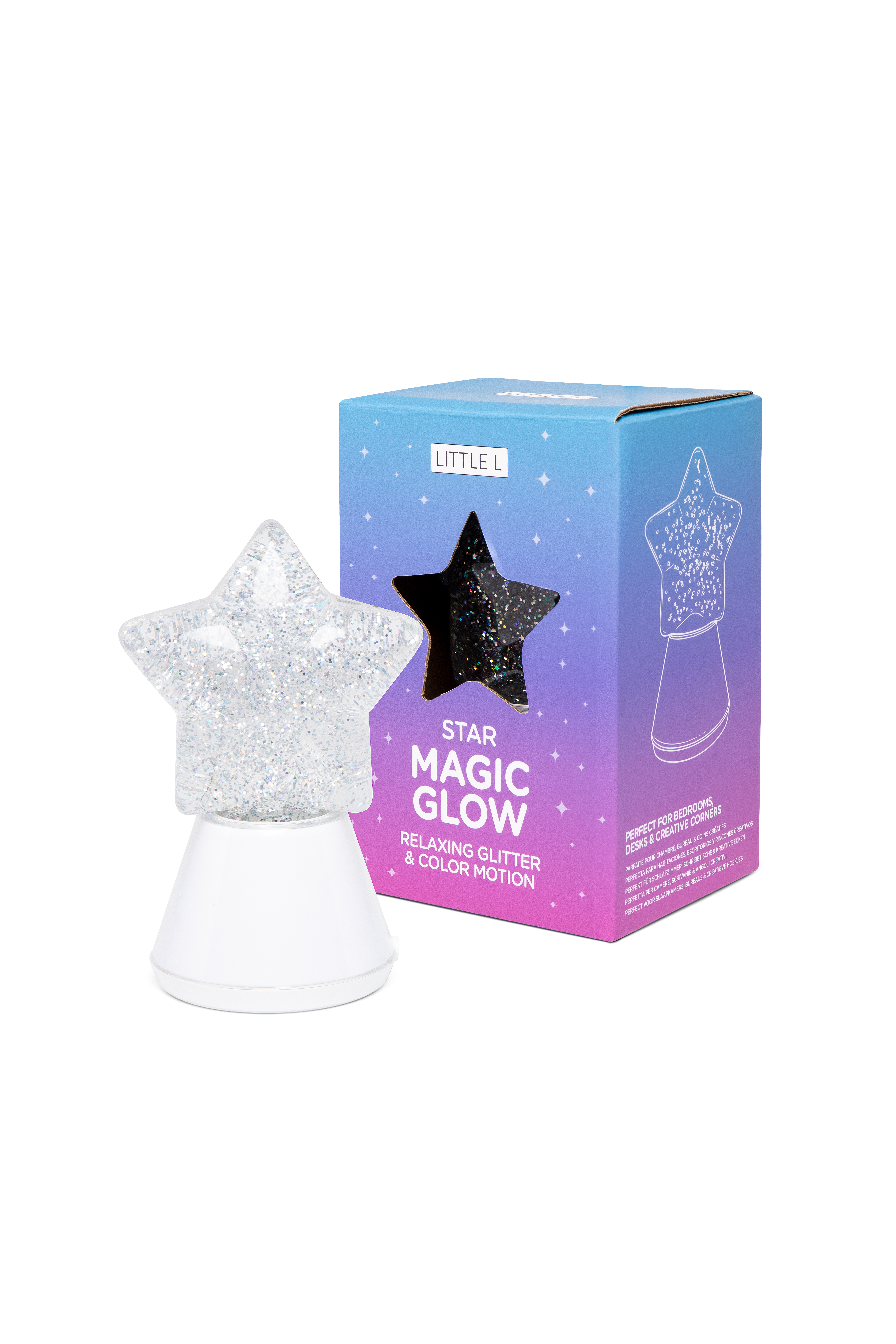 Little L MAGIC GLOW STAR GLITTER LAMP