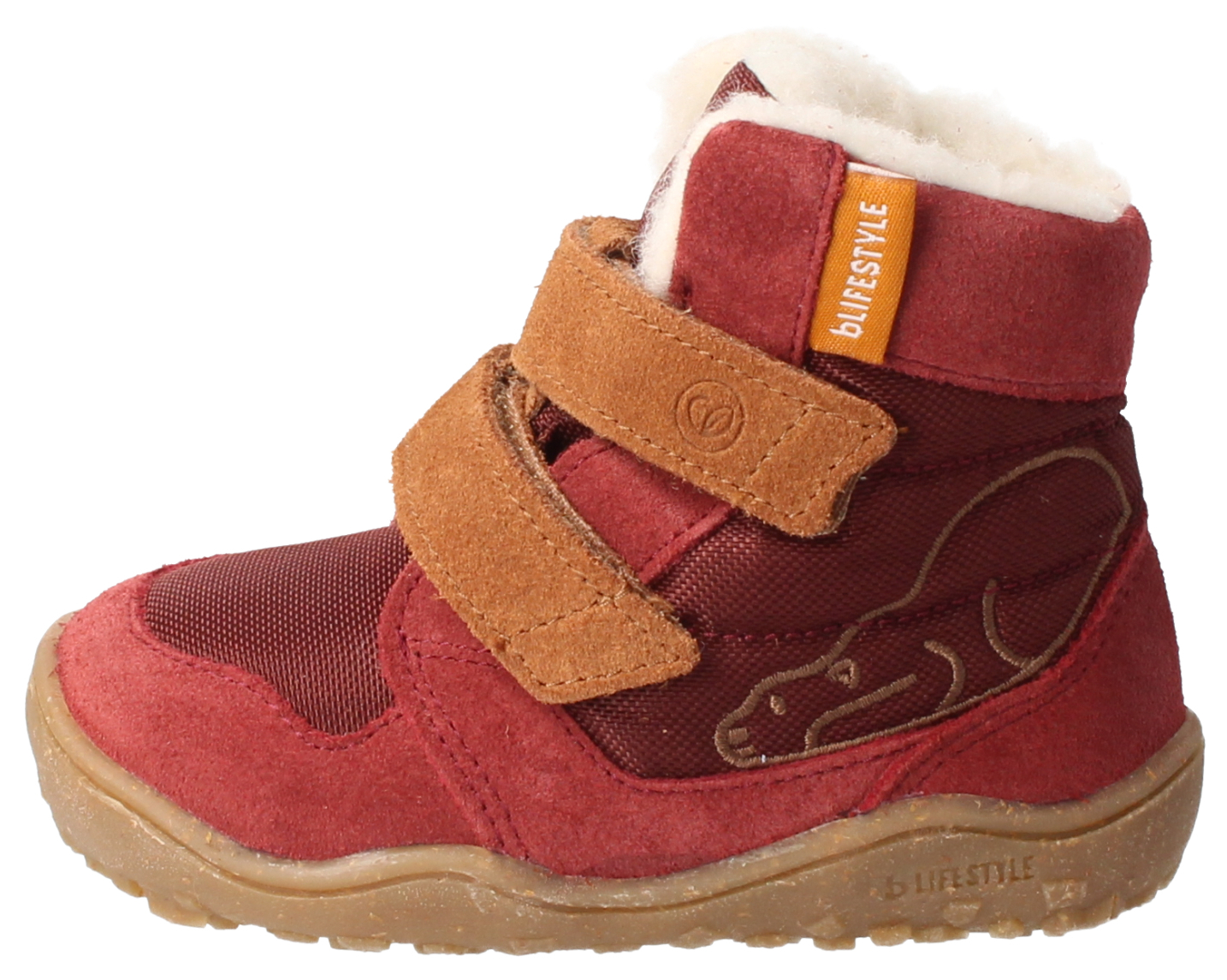 bLIFESTYLE Barfuß Winterboots Eisbär TEX bordeaux