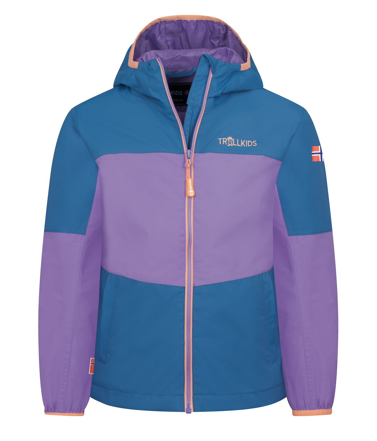 Trollkids Bjordal Regen Jacke cornflower/violet sorbet