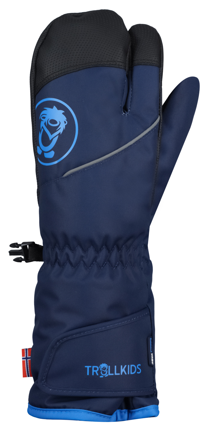 Trollkids Troll 3 Finger Glove Navy/Medium Blue