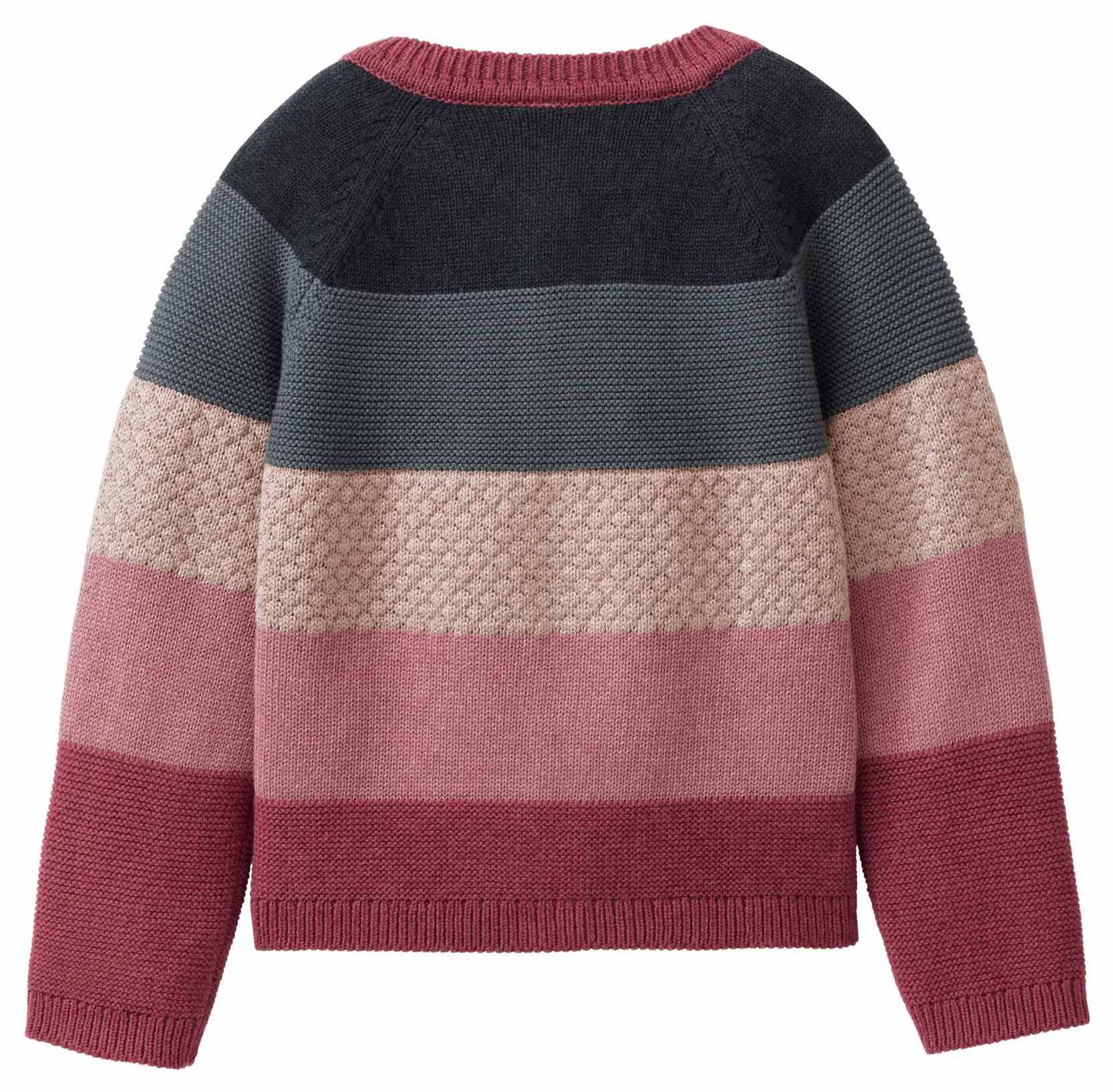 PWO Girl Strickjacke Colorblock mix