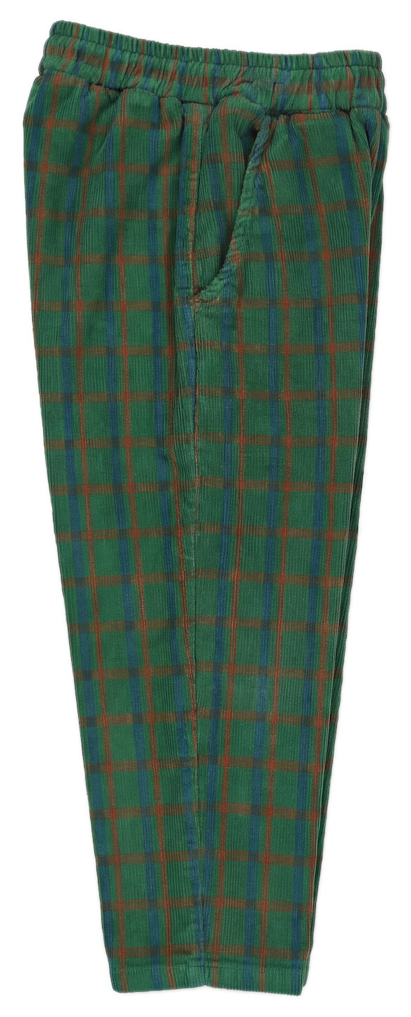 Lötiekids Cordhose Wide Plaid green
