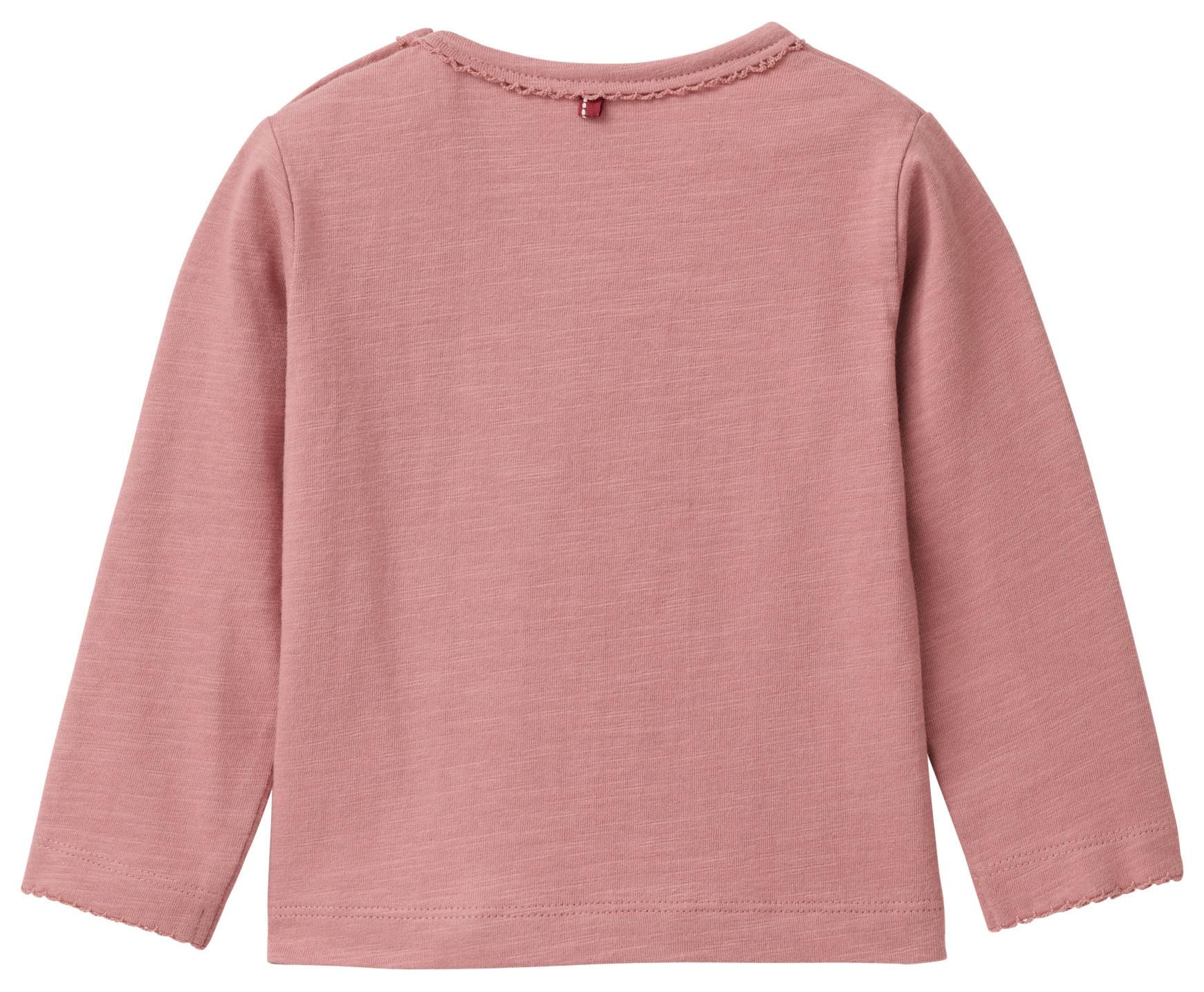 PWO Girl Langarmshirt Cat red melange