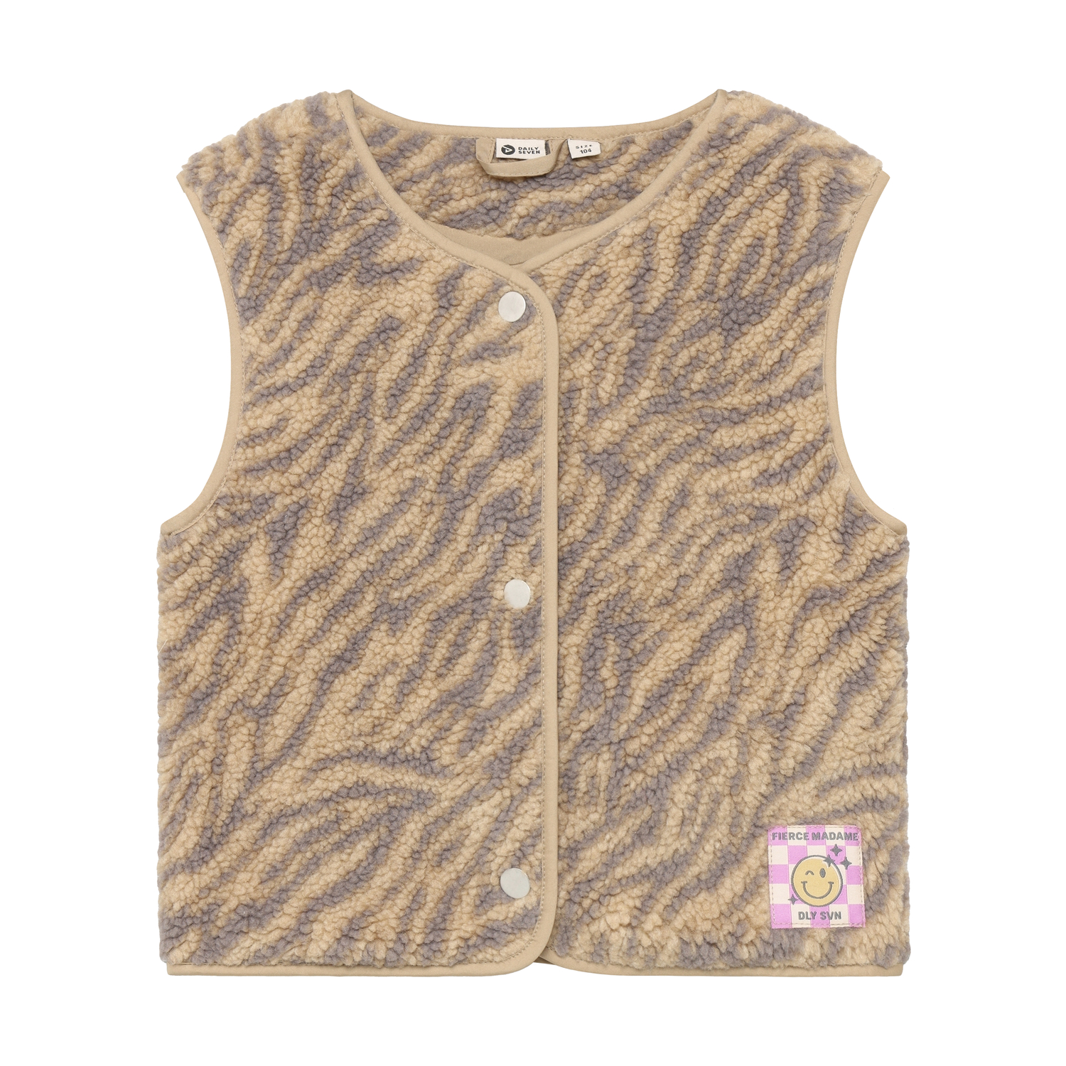 Daily Seven Girl Teddy Weste Animal
