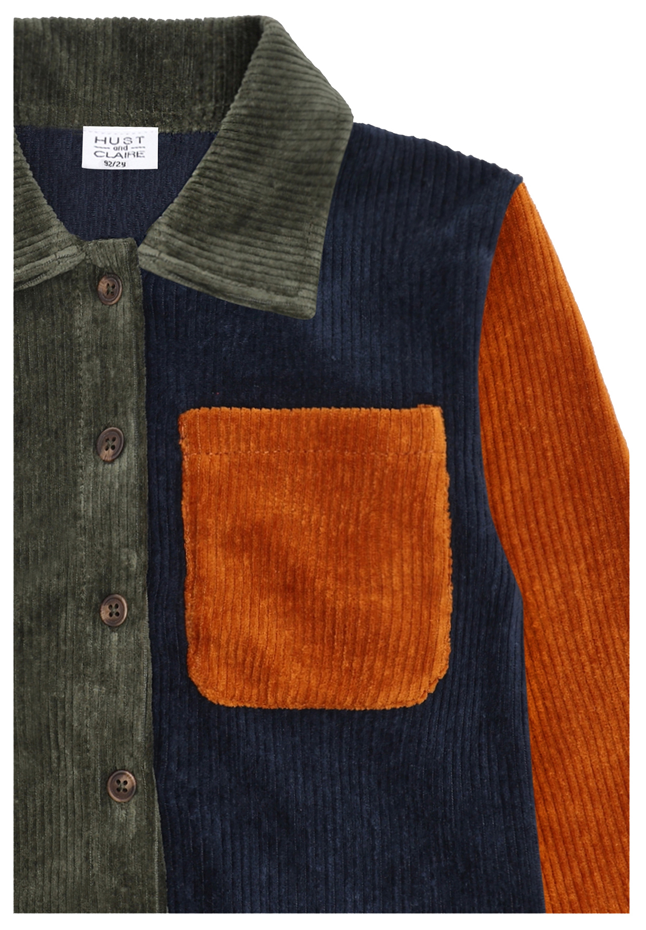 Hust & Claire Cord Hemd Ravn Ribbed velour Deep Ivy