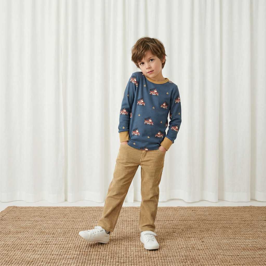 Maxomorra Langarmshirt FIRE TRUCK