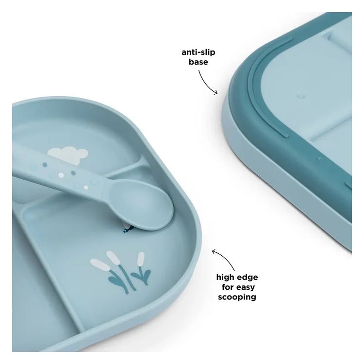 Done by Deer Compartment plate Elphee Blue
