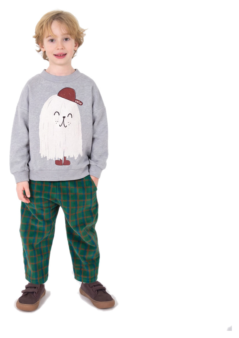 Lötiekids Sweatshirt Good Monster medium grey