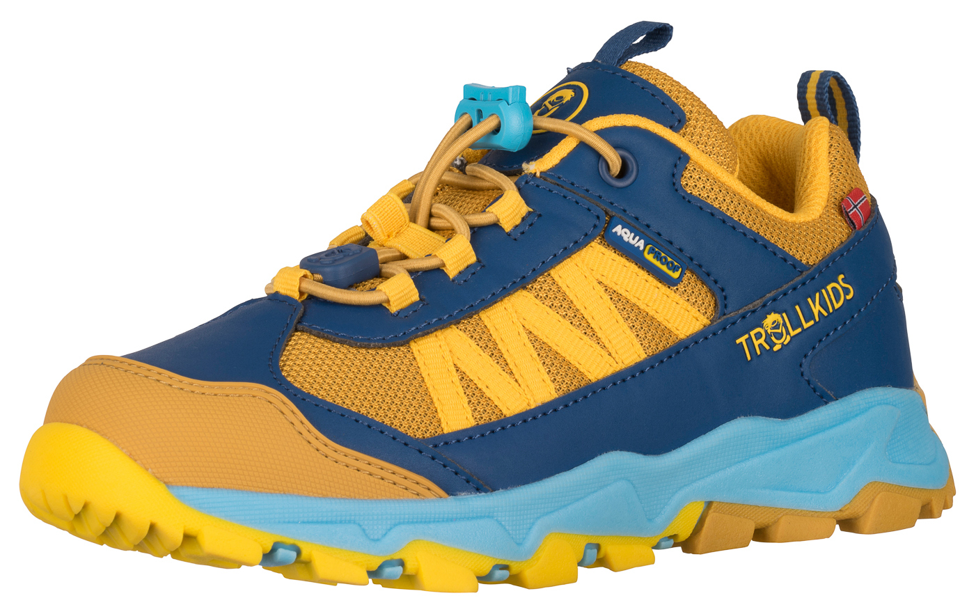 Trollkids Tronfjell Hiker Low mustard/dynamic blue