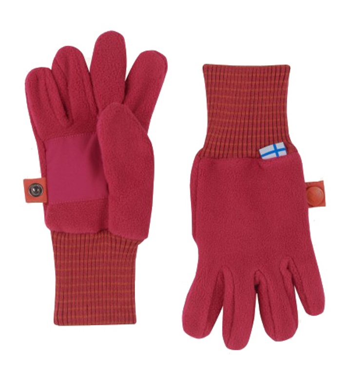 Finkid Fleece Fingerhandschuhe Sormikas raspberry/fox