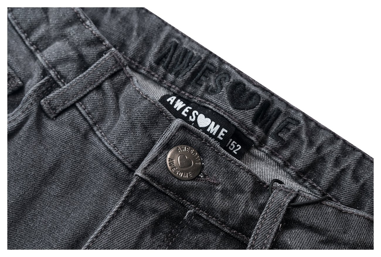 Someone Girl Jeans Wide grey denim