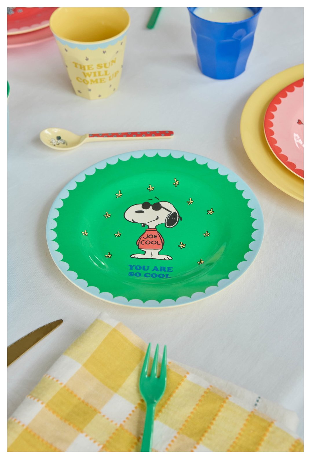 Rice Teller Snoopy Print grün