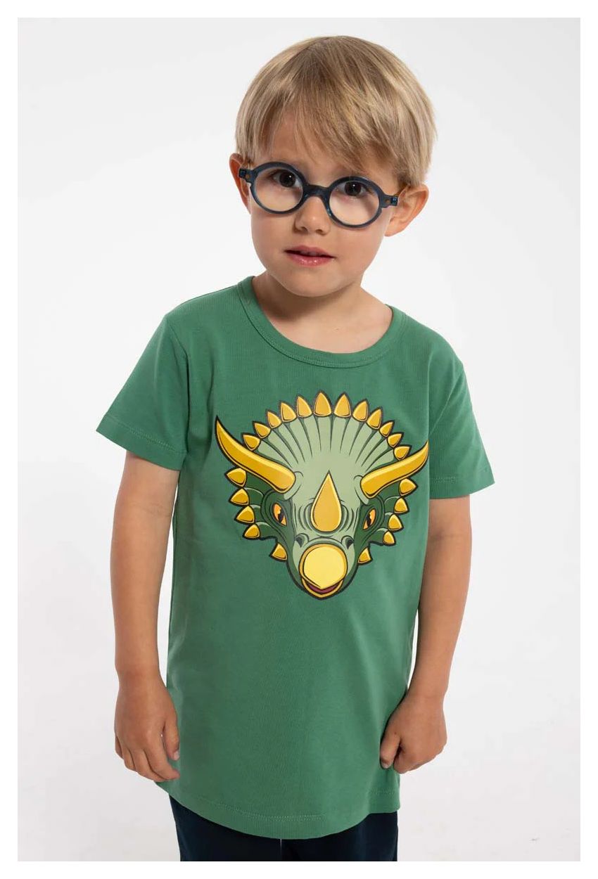 DYR T-Shirt Dyrgrowl TRICERATOPS fatique green