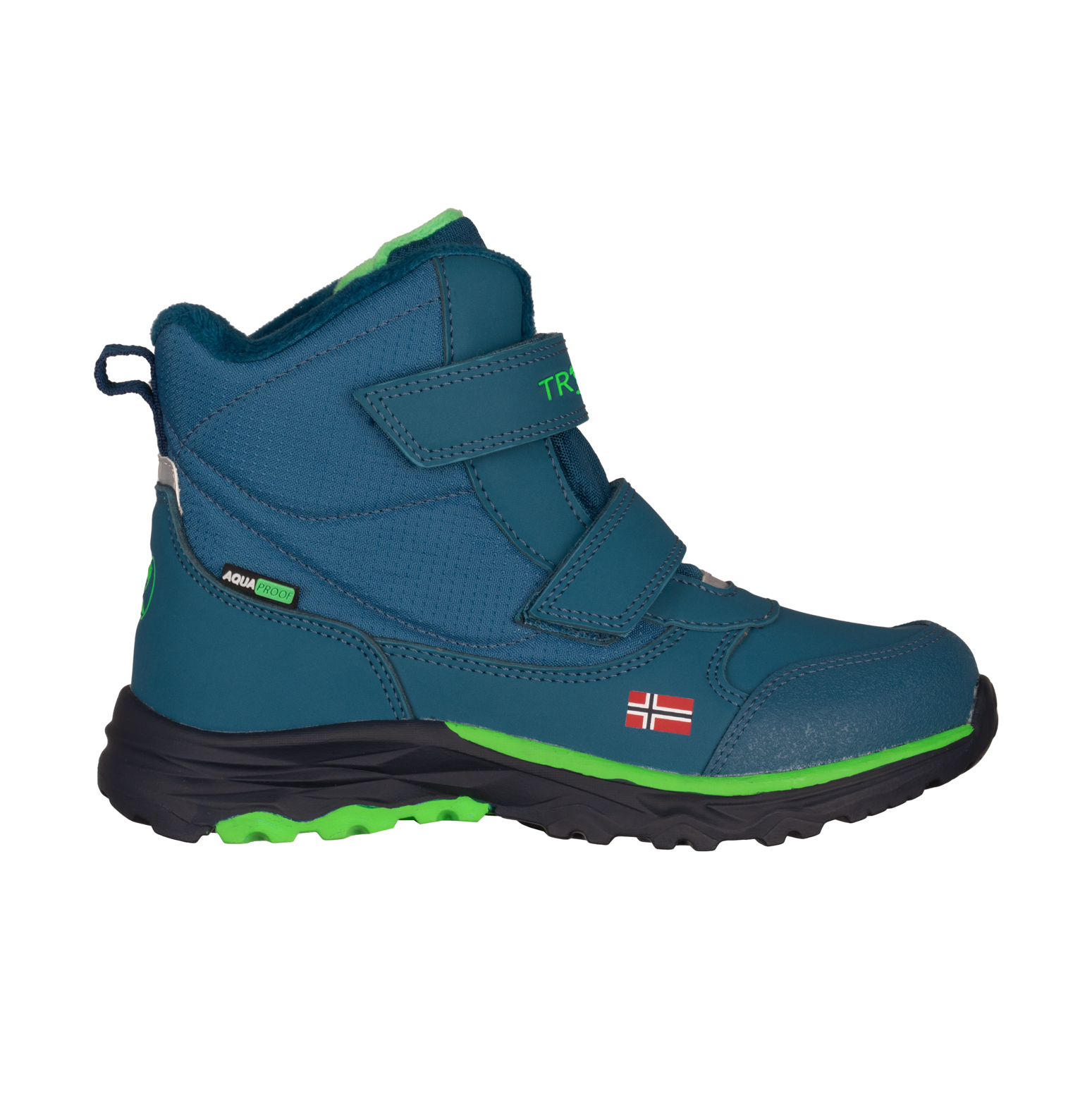 Trollkids Hafjell Winter Boots Dark Marine Fresh Green