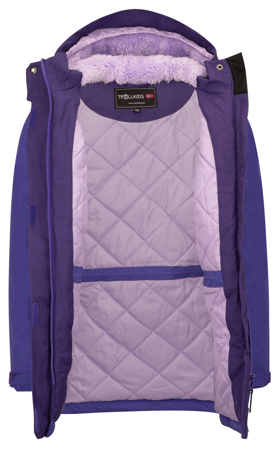 Trollkids Girls Oslo Coat PRO Blue Purple