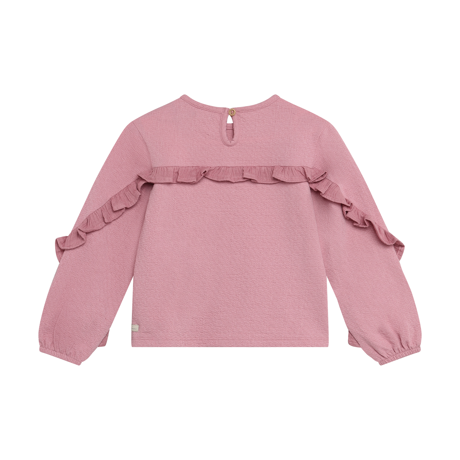 Daily Seven Girl Langarmshirt Ruffle lila