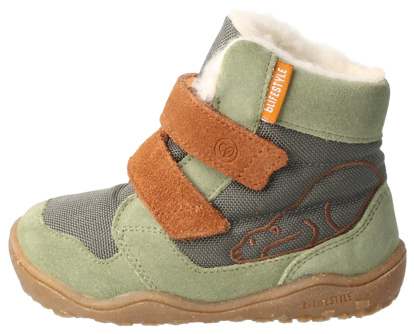 bLIFESTYLE Barfuß Winterboots Eisbär TEX khaki
