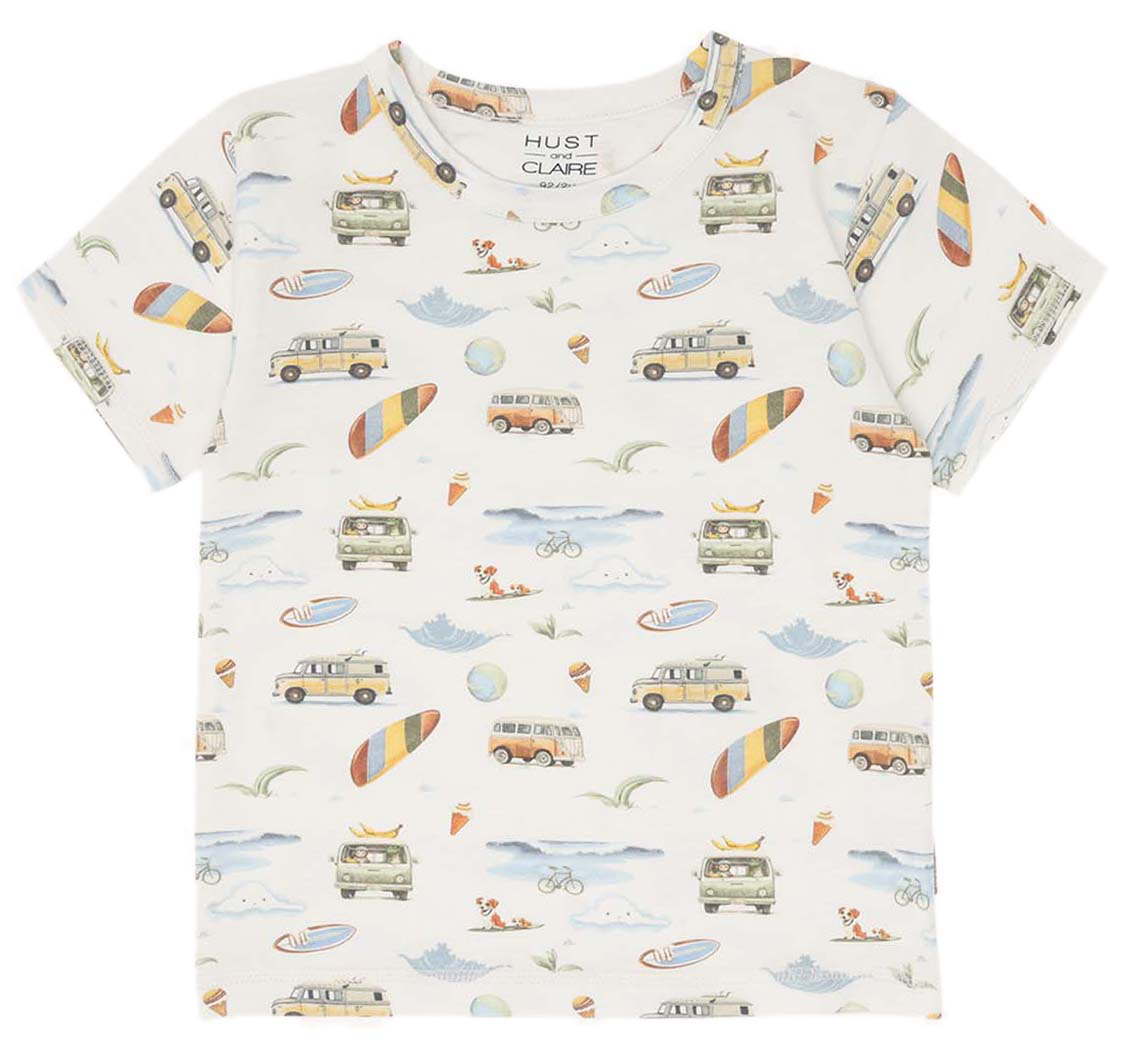 Hust & Claire Baby Boy T-Shirt Excursion Ivory