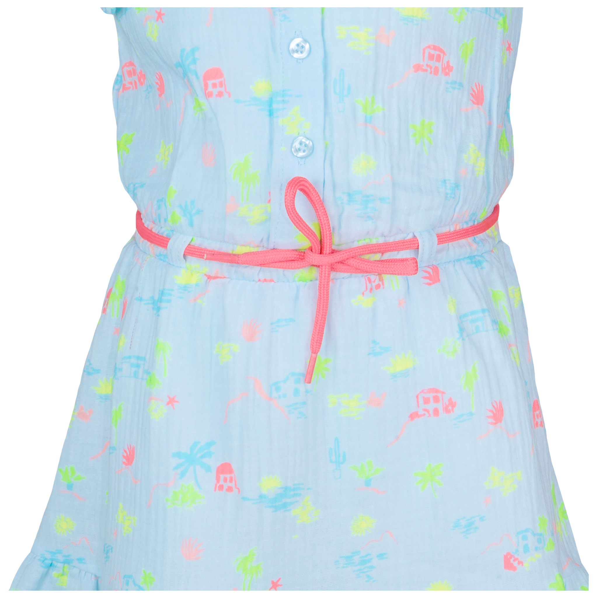 Someone Kleid Kurzarm Beach Soft Blue