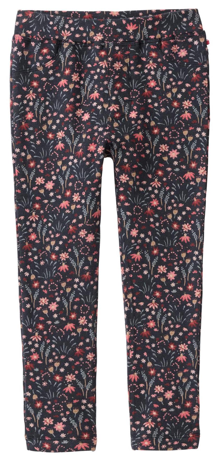 PWO Girl Leggings Flower dark navy