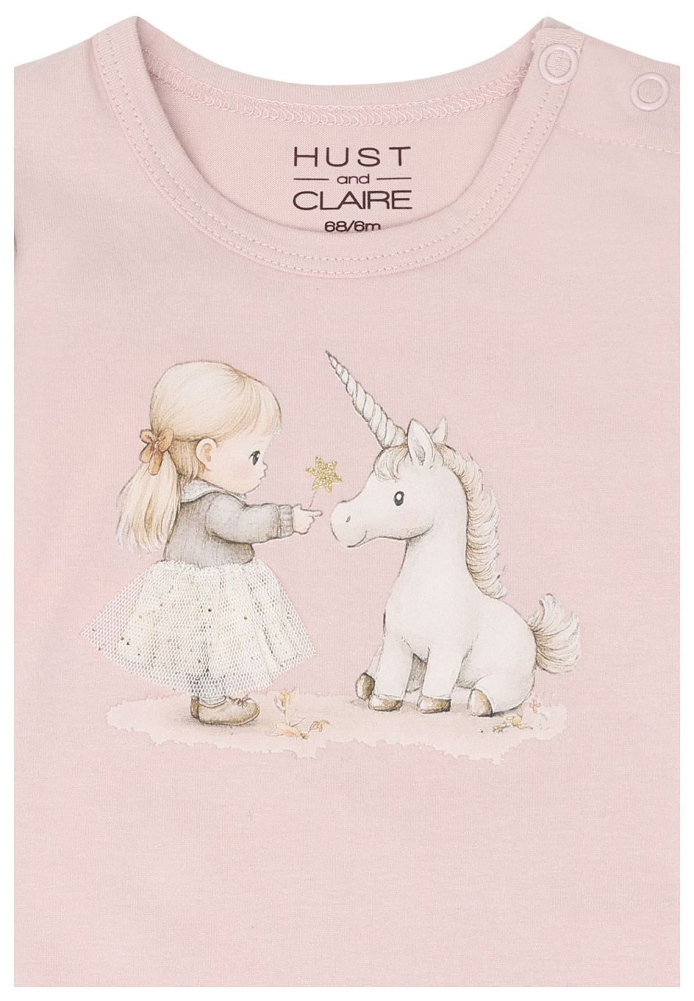Hust & Claire Baby Langarmshirt Hushed Pink