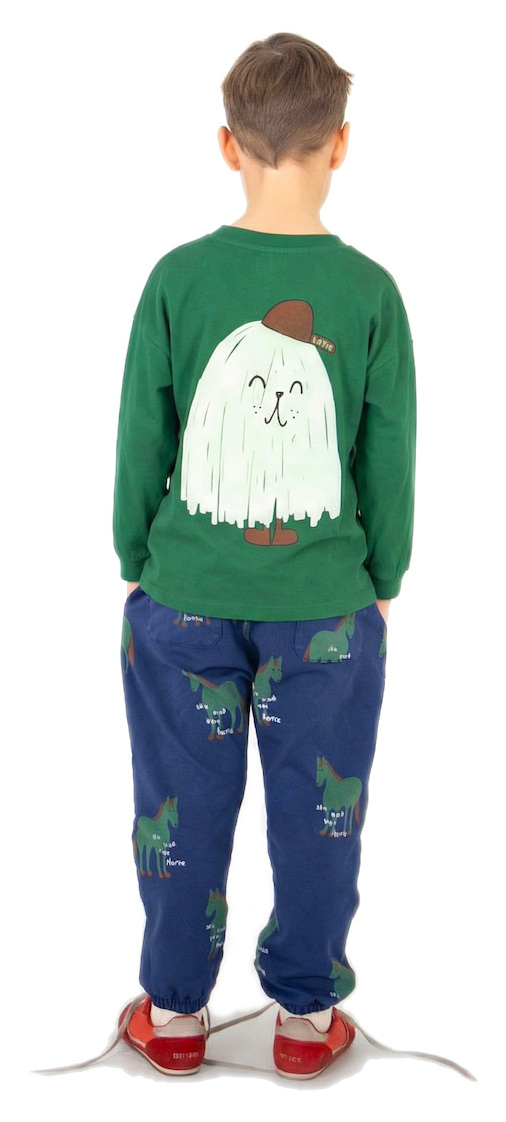 Lötiekids Langarmshirt Good Monster back green