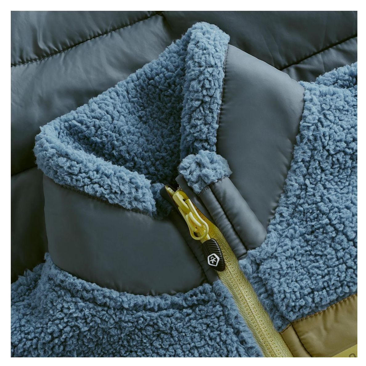 Color Kids Fleecejacke Quilt blue