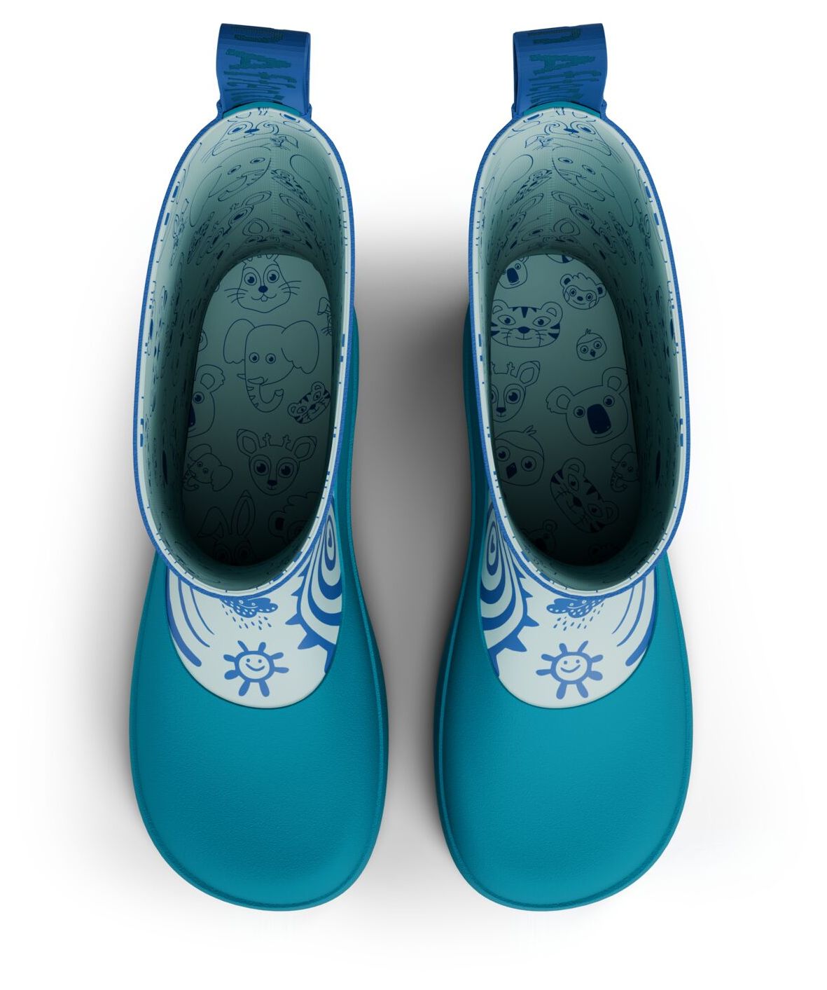 Affenzahn Gummistiefel Vegan Plashy Hai blau