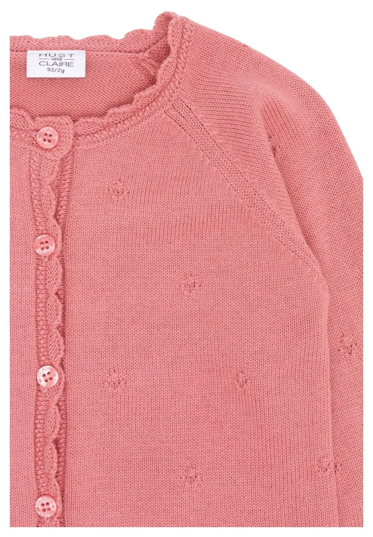Hust & Claire Girl Strickjacke Pointelle Sorbet