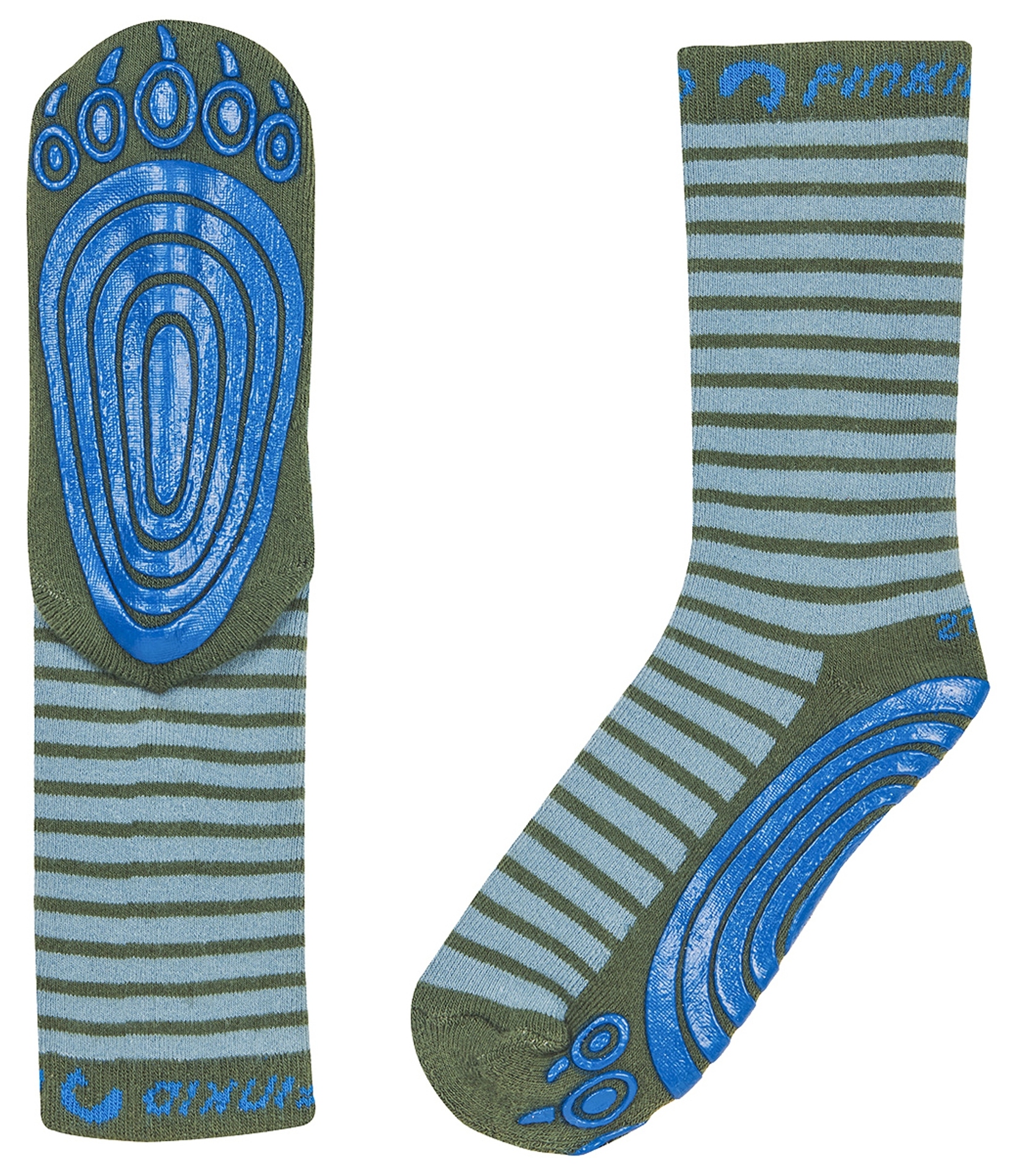 Finkid Stoppersocken TAPSUT Smoke Blue/ Bronze Green