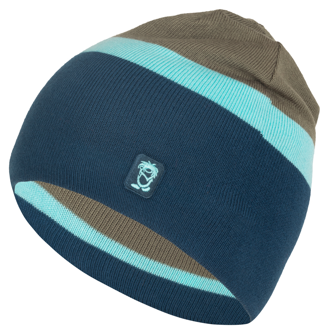 Trollkids Nordland Wintermütze Pine Green/Arctic Blue