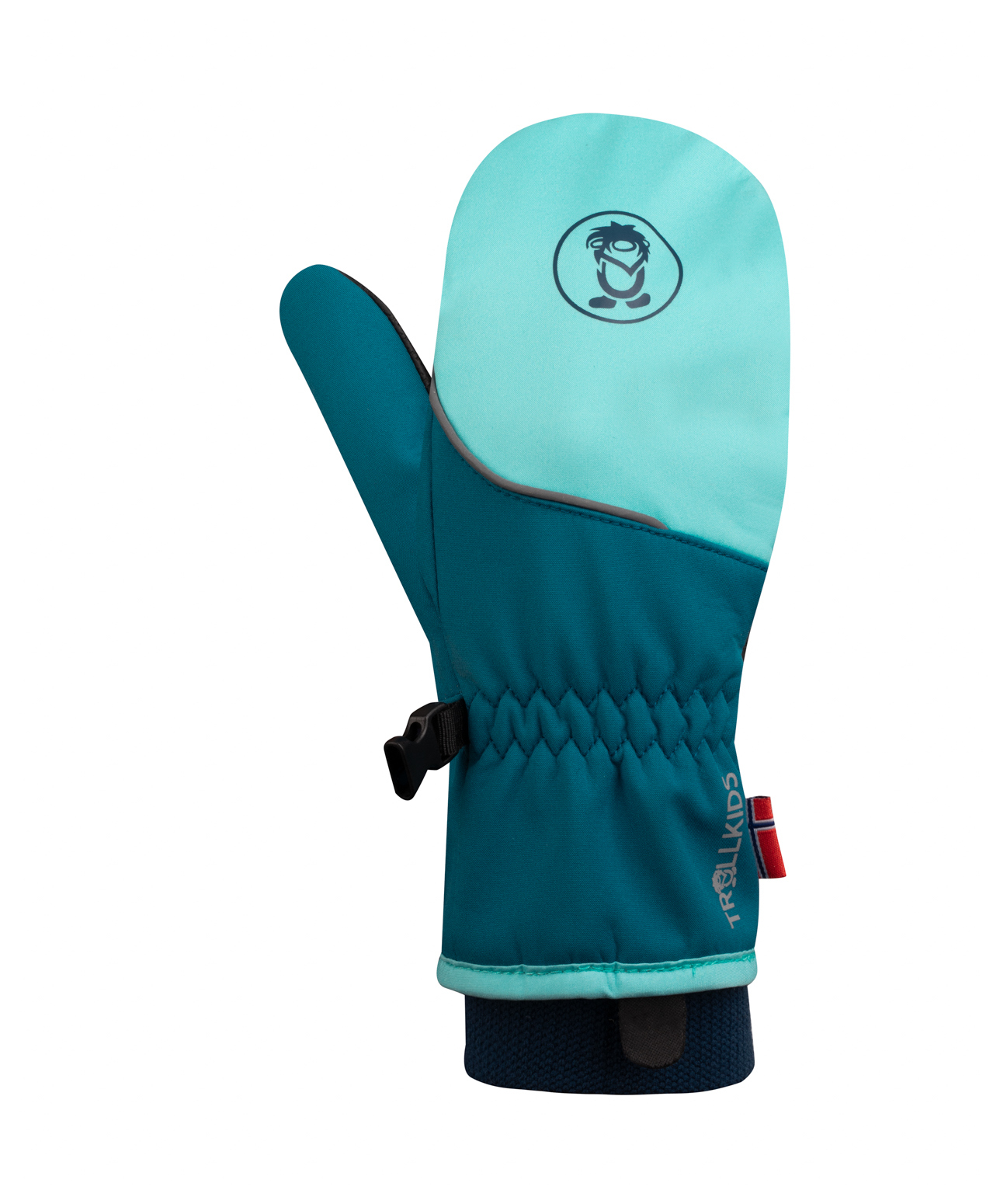 Trollkids Trolltunga Softshell Fausthangschuhe Arctic Blue Dark Marine