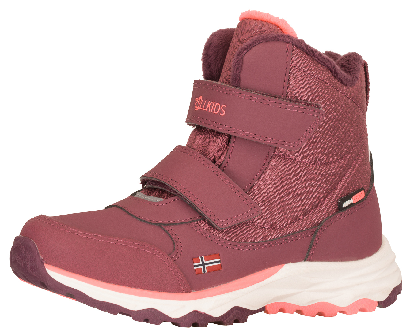 Trollkids Hafjell Tex Winter Boots Frozen Berry/Deep Ruby