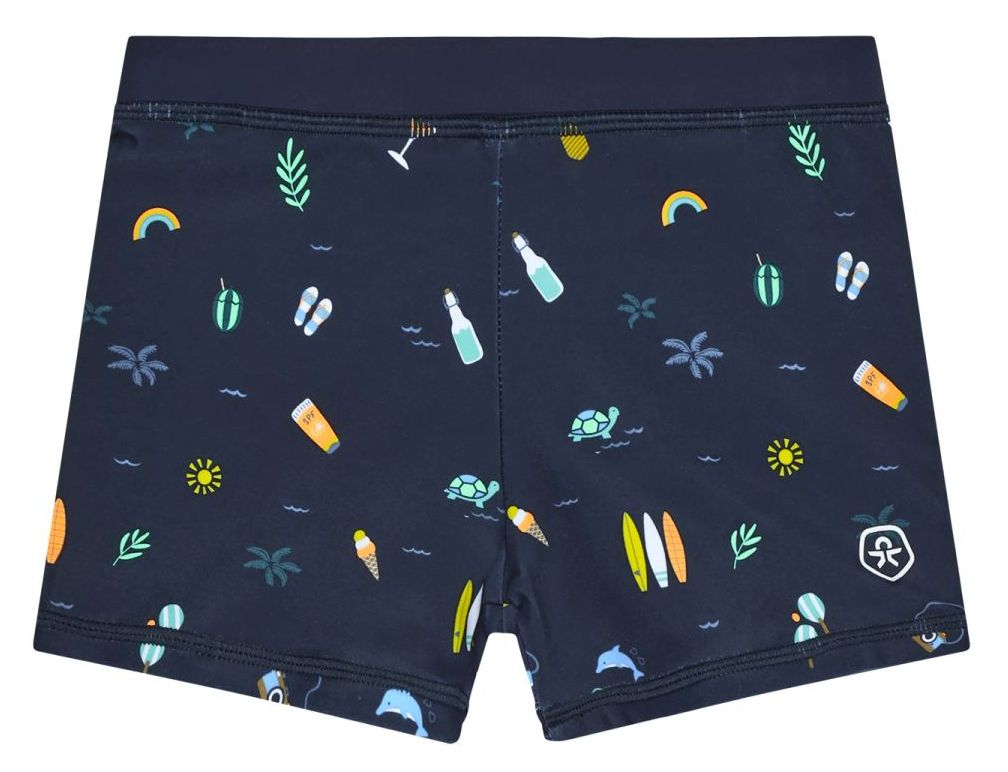 Color Kids Badehose AOP blue