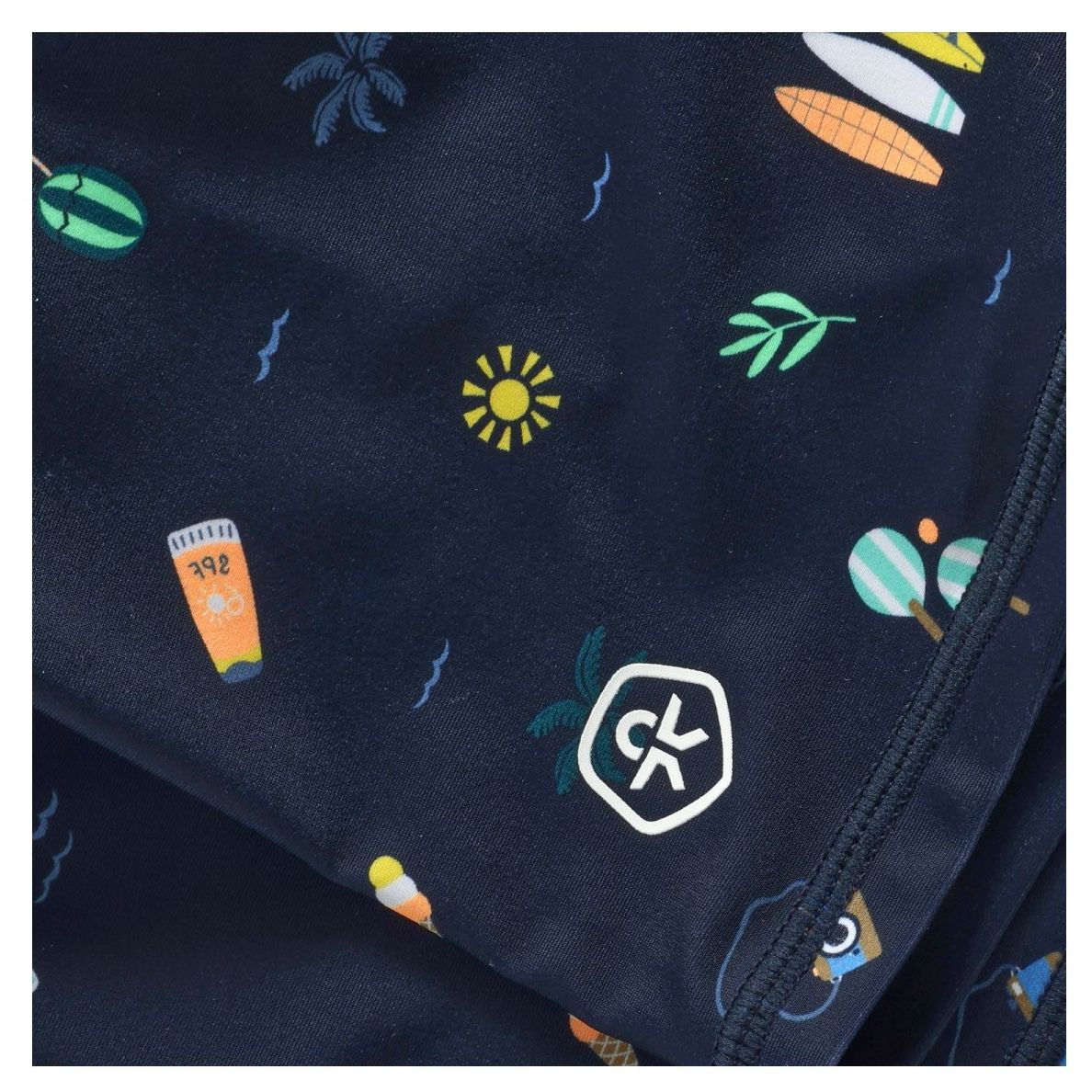 Color Kids Badehose AOP blue