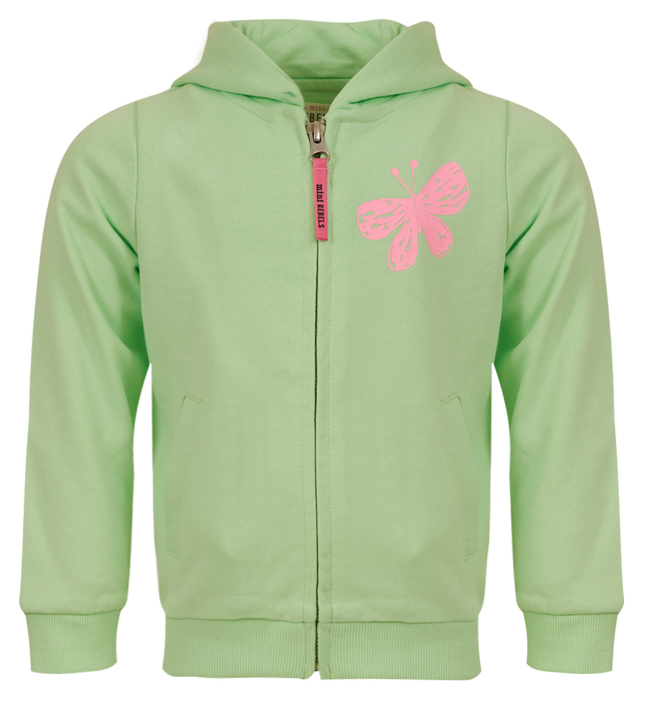 Someone Girl Kapuzenjacke Butterfly Light Mint