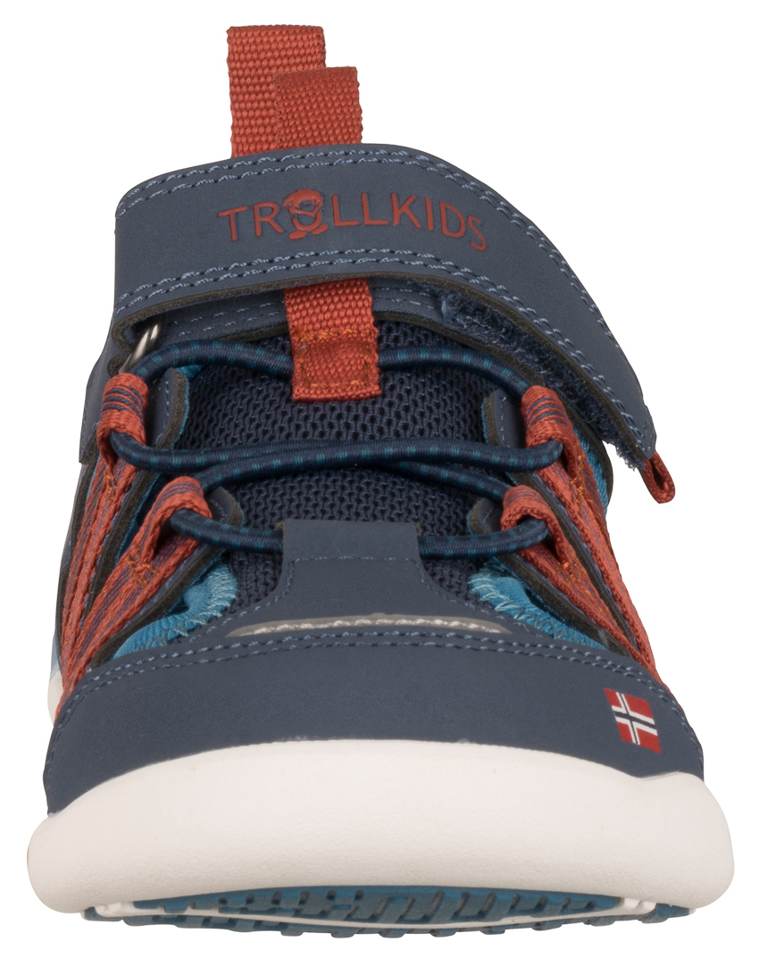 Trollkids Saltfjord Barefoot Sandalen mystic blue/red clay